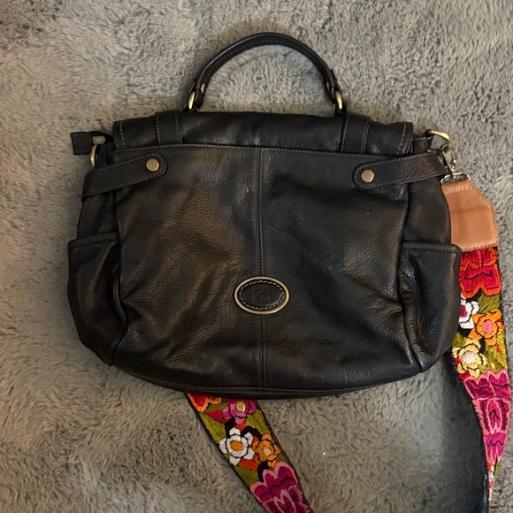 Giani Bernini  Leather Satchel with Adjustable Strap - Picture 6 of 11